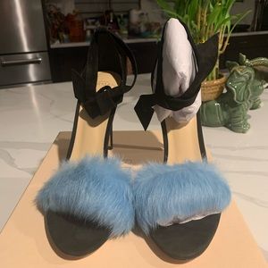 Alexandre Birman Fur Sandals 40 $695